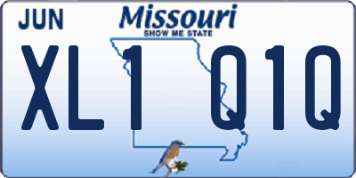 MO license plate XL1Q1Q