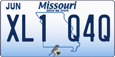 MO license plate XL1Q4Q