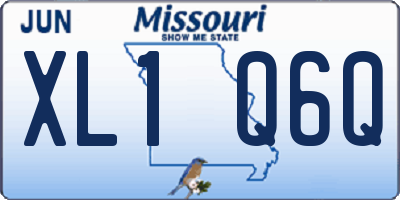 MO license plate XL1Q6Q