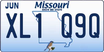 MO license plate XL1Q9Q