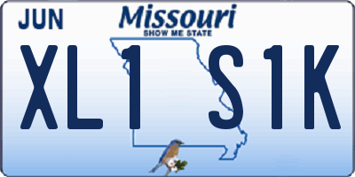 MO license plate XL1S1K