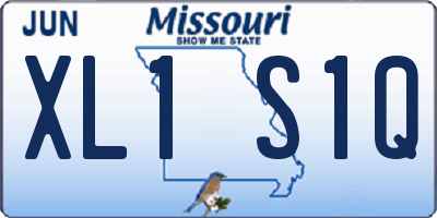 MO license plate XL1S1Q