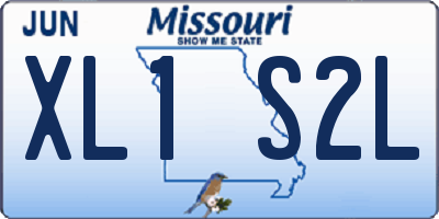 MO license plate XL1S2L