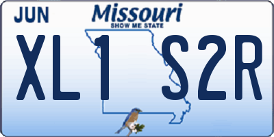 MO license plate XL1S2R