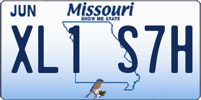 MO license plate XL1S7H