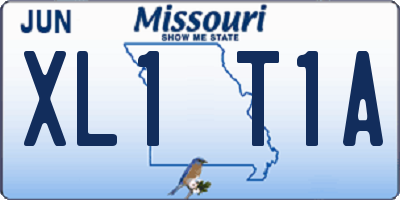 MO license plate XL1T1A