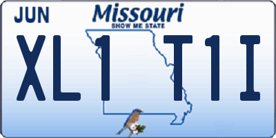 MO license plate XL1T1I