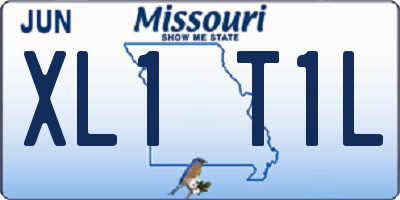 MO license plate XL1T1L