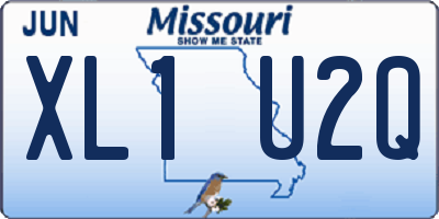MO license plate XL1U2Q