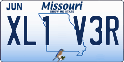 MO license plate XL1V3R