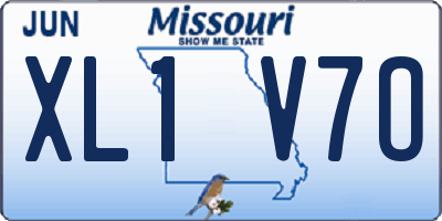 MO license plate XL1V7O
