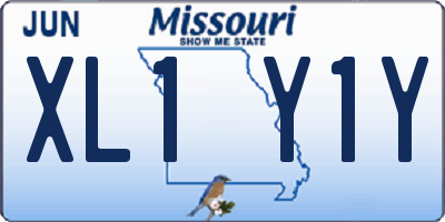 MO license plate XL1Y1Y