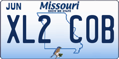 MO license plate XL2C0B