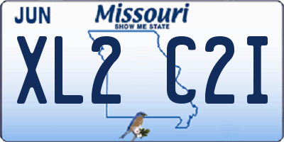 MO license plate XL2C2I
