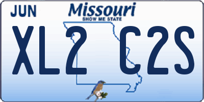 MO license plate XL2C2S
