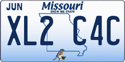 MO license plate XL2C4C