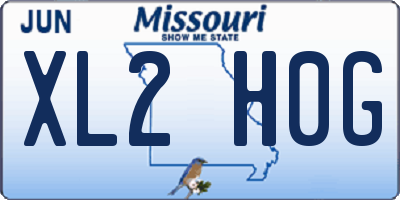 MO license plate XL2H0G