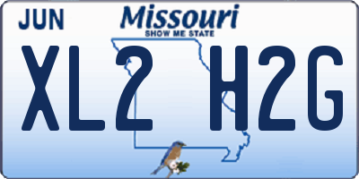MO license plate XL2H2G