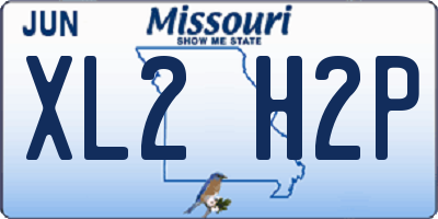 MO license plate XL2H2P