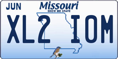 MO license plate XL2I0M