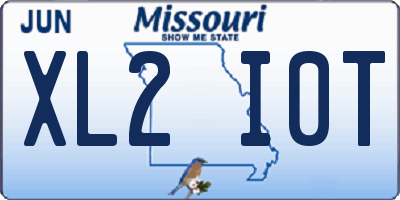 MO license plate XL2I0T