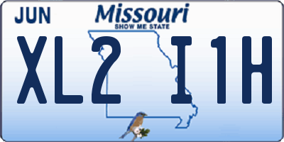 MO license plate XL2I1H