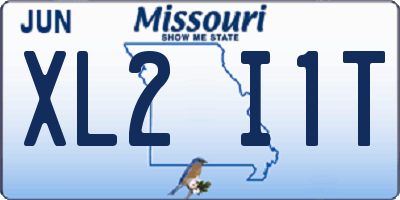 MO license plate XL2I1T