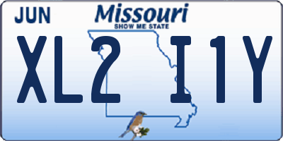 MO license plate XL2I1Y
