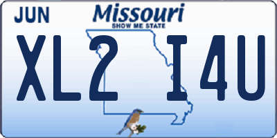 MO license plate XL2I4U