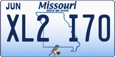 MO license plate XL2I7O
