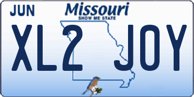 MO license plate XL2J0Y