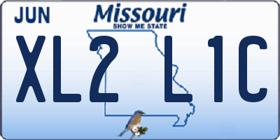 MO license plate XL2L1C