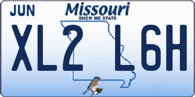 MO license plate XL2L6H