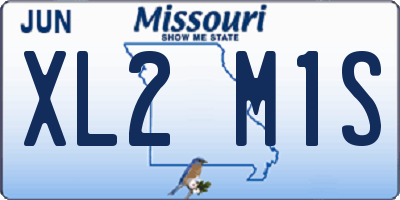 MO license plate XL2M1S