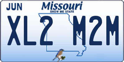 MO license plate XL2M2M