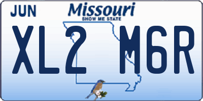 MO license plate XL2M6R