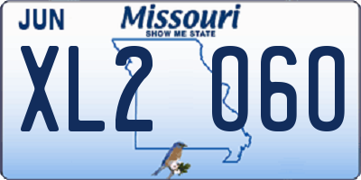 MO license plate XL2O6O