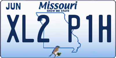 MO license plate XL2P1H