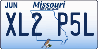 MO license plate XL2P5L