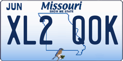 MO license plate XL2Q0K