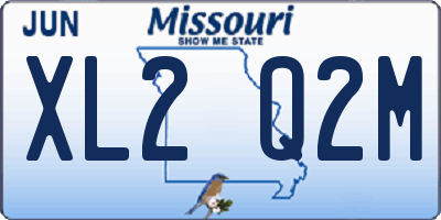 MO license plate XL2Q2M
