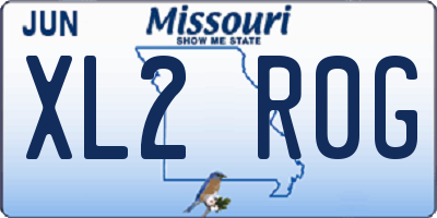 MO license plate XL2R0G