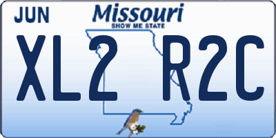 MO license plate XL2R2C
