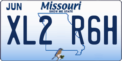 MO license plate XL2R6H