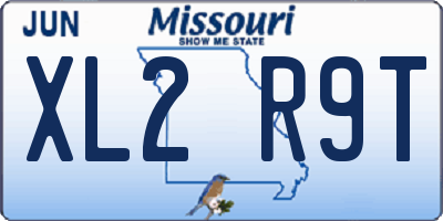 MO license plate XL2R9T