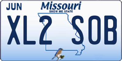 MO license plate XL2S0B