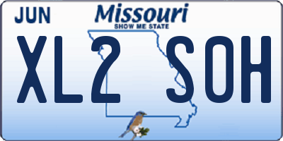 MO license plate XL2S0H