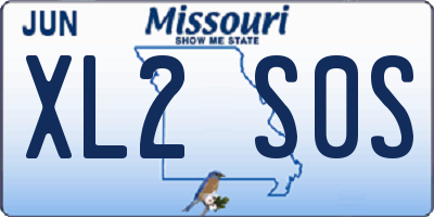 MO license plate XL2S0S