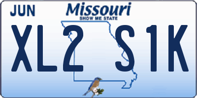 MO license plate XL2S1K