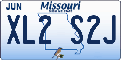 MO license plate XL2S2J